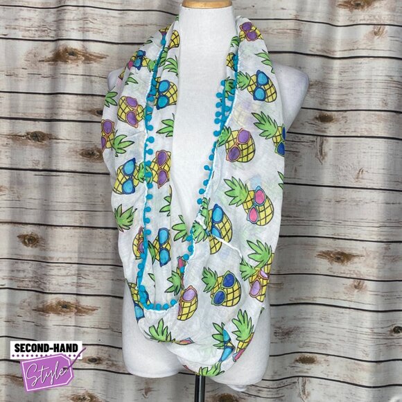 Kitschy Pineapple with Sunglass Bobble Infinity Scarf - Picture 2 of 2